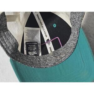 The North Face Teal and Cream Mesh Trucker Hat